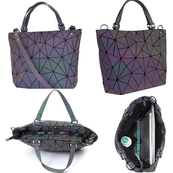 Geometric Pattern Crossbody Bag - Multicolor - Picture 3 of 5